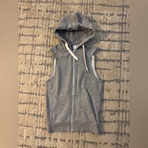 H&M Gray Hooded Vest